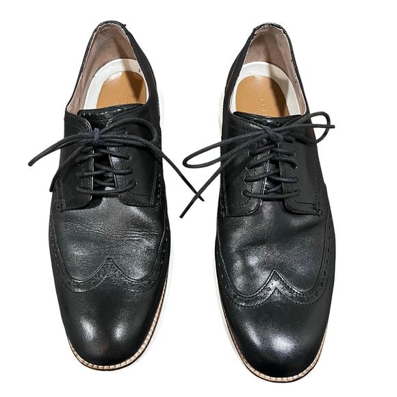 Cole Haan Grand ØriginalGrand Oxford Dress Shoes C26469 Black/White 11.5M - Picture 3 of 9